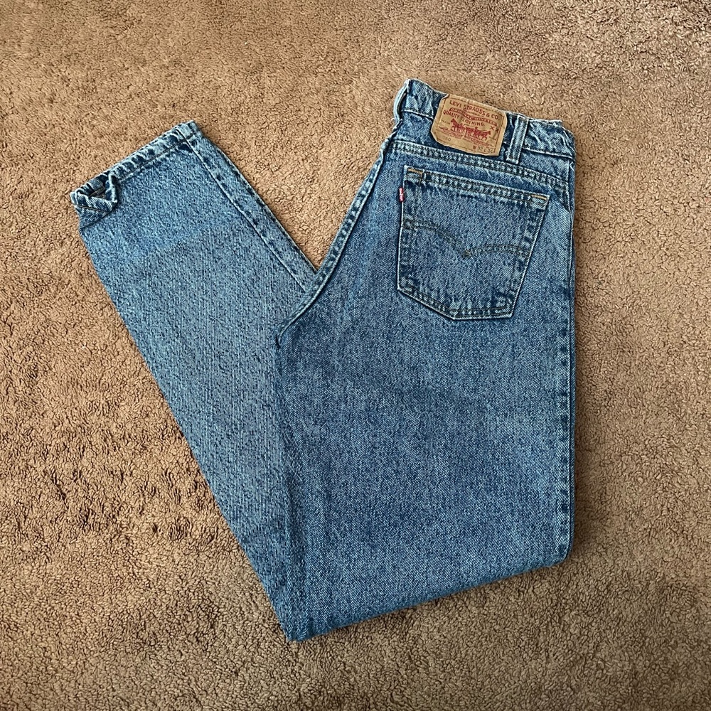 Vintage Levi’s 550 Acid Wash High Rise Relaxed fit with tapered leg - Mom Jeans - Picture 1 of 10
